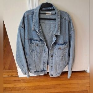 Mono B Boxy Cut Denim jacket Oversized  Size Med Mono B